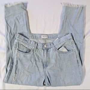 Big Star Billie Slouchy Skinny Jeans Size 27 Light Wash Mid Rise Distressed